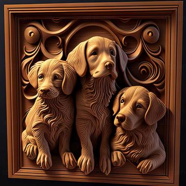 3D model dogs (STL)